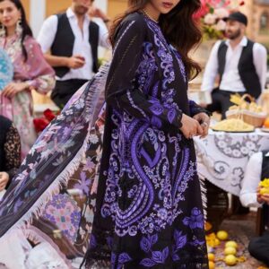 Fully heavy embroidered Mushq Lawn Suit