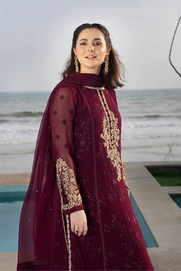 Unstitch Replica CHIFFON Suit With MALAI Trouser